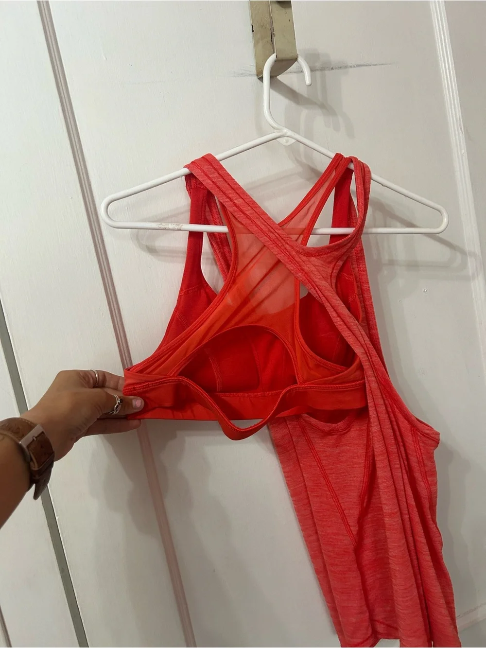 lululemon athletica coral Racerback Tank Top